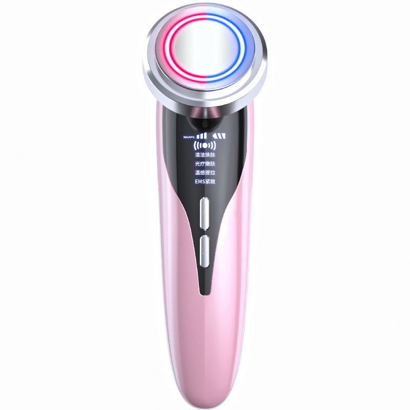 Red Blu-ray Cosmetic Instrument Massage Inductive Therapeutical Instrument