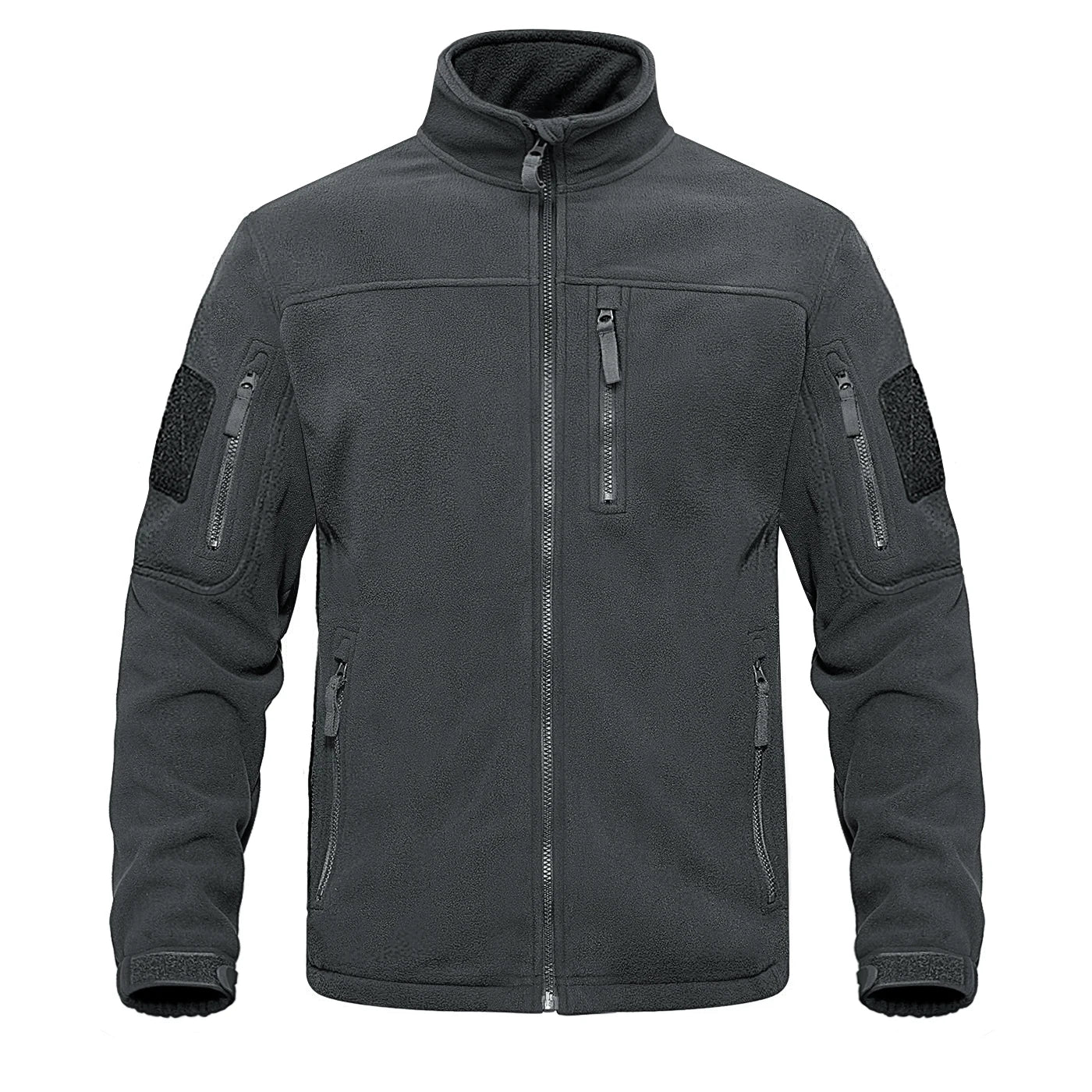 Men's Waterproof Jacket with Detachable Hood and Pockets