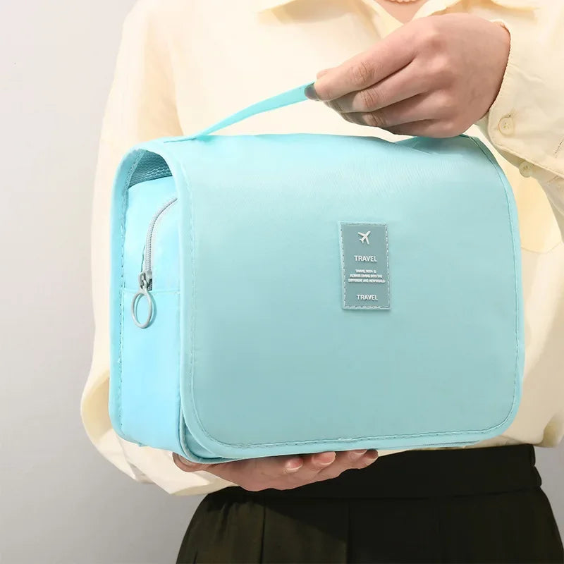 Travel Makeup Bag Waterproof Toiletries Organizer High Quality Women Neceser Bathroom Hook Wash Pouch Hook Makeup Storage Bag