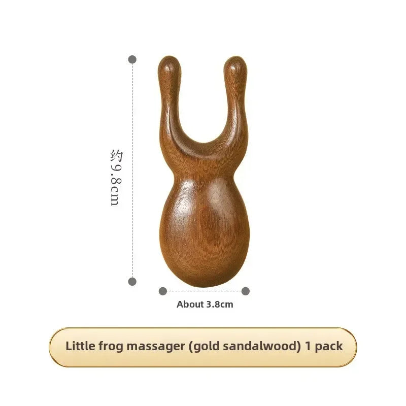 Multi-Functional Wood Therapy Massage Comb Scalp Head Massager Natural Sandalwood Circular Tooth Guasha Scraping Body Massager