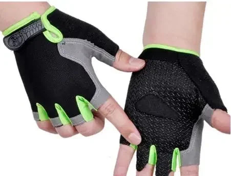 Gym Gloves Women Men Weightlifting Dumbbell Fitness Sport Training Exercise Gloves Non Slip Breathable Fingerless Cycling Gloves