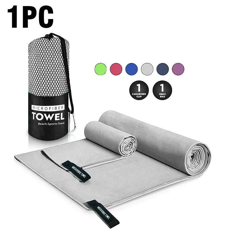 Quick-Drying Sports Towel 40x80/80x160CM Blue Grey Green Orange Swimming Gym Fitness Camping Running Beach Washcloth Towels