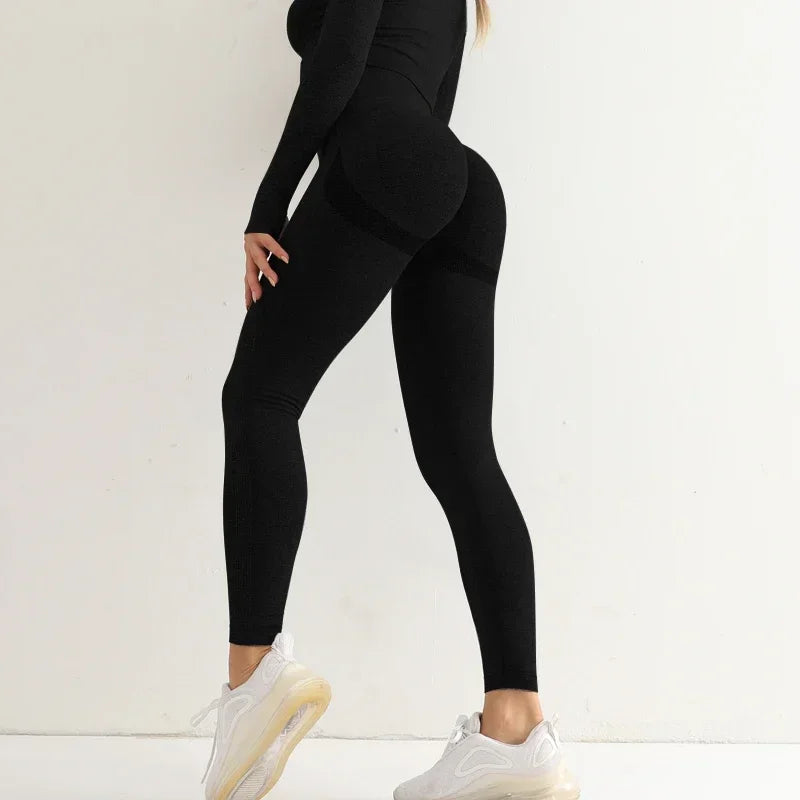 High-Waist Yoga Leggings with Hip Lift