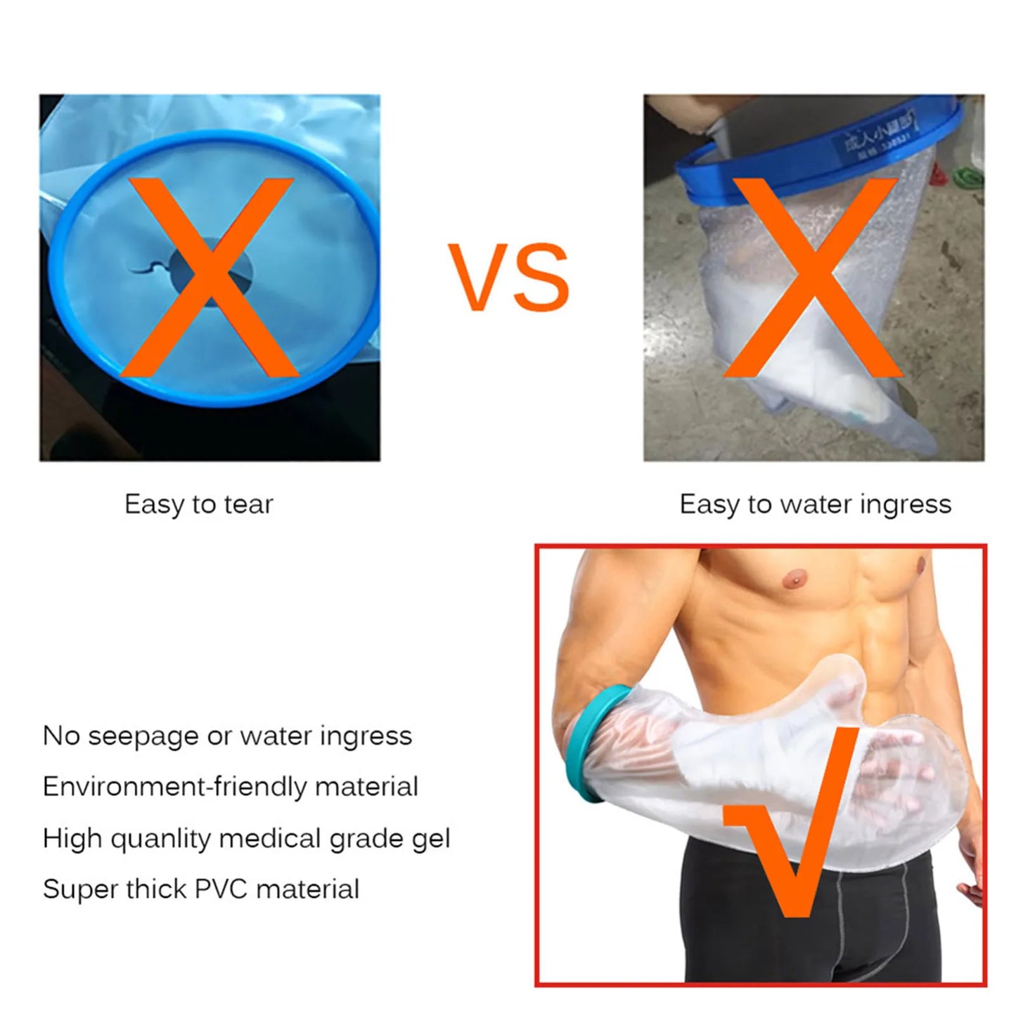 AquaGuard Foot Cover – Keep Casts Dry & Safe!