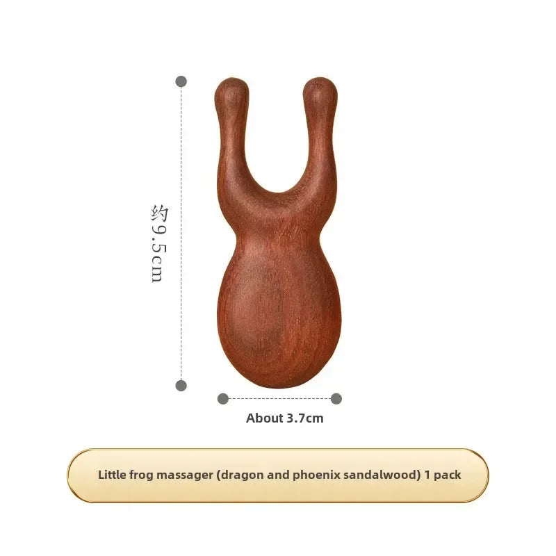Multi-Functional Wood Therapy Massage Comb Scalp Head Massager Natural Sandalwood Circular Tooth Guasha Scraping Body Massager