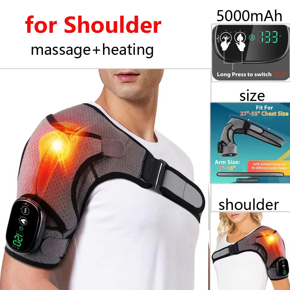 USB Rechargeable Electric Heating Shoulder Pad