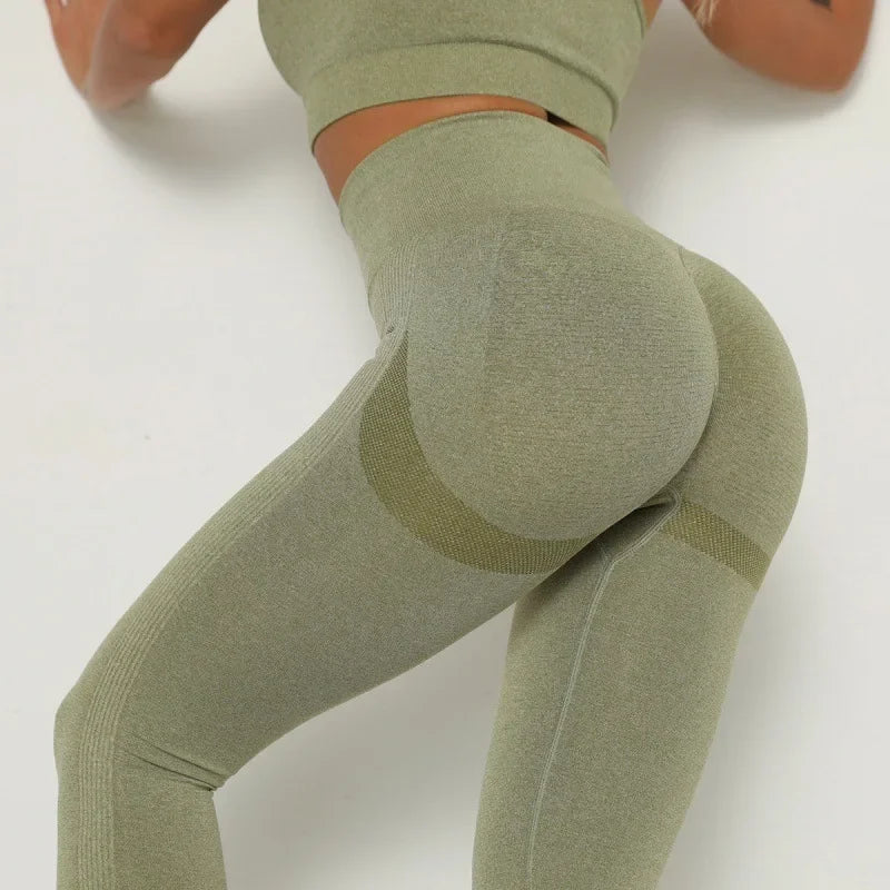 High-Waist Yoga Leggings with Hip Lift