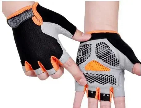 Gym Gloves Women Men Weightlifting Dumbbell Fitness Sport Training Exercise Gloves Non Slip Breathable Fingerless Cycling Gloves