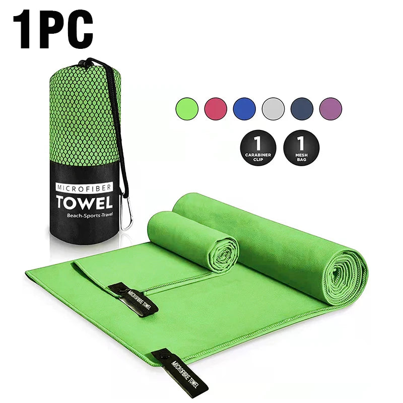 Quick-Drying Sports Towel 40x80/80x160CM Blue Grey Green Orange Swimming Gym Fitness Camping Running Beach Washcloth Towels