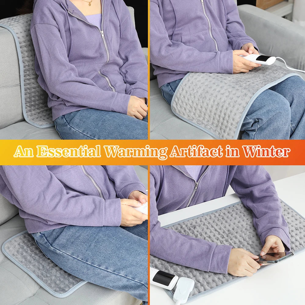 58 * 30cm Electric Heating Pad for Body Abdomen Back Pain Relief Winter Warmer Blanket Heating Warming Pad with USB Office Home