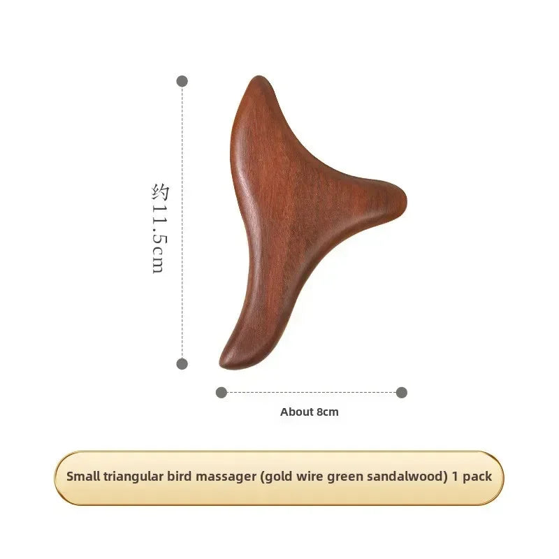 Multi-Functional Wood Therapy Massage Comb Scalp Head Massager Natural Sandalwood Circular Tooth Guasha Scraping Body Massager