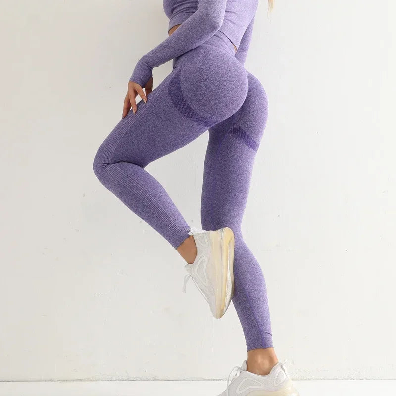 High-Waist Yoga Leggings with Hip Lift