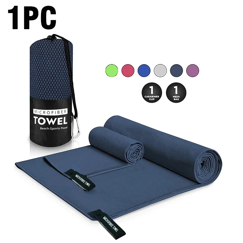 Quick-Drying Sports Towel 40x80/80x160CM Blue Grey Green Orange Swimming Gym Fitness Camping Running Beach Washcloth Towels