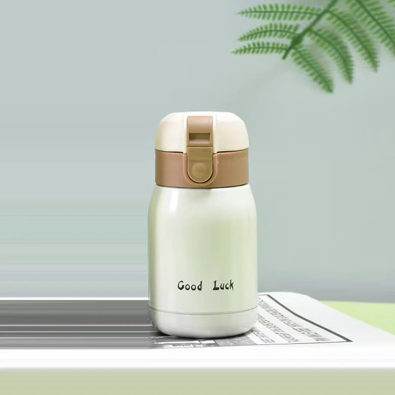 Mini Thermos Cup 200ml/360ml Pocket Cup Stainless Steel Thermal Coffee Mug Vacuum Flask Insulated Hot Water Bottle Kids Gift
