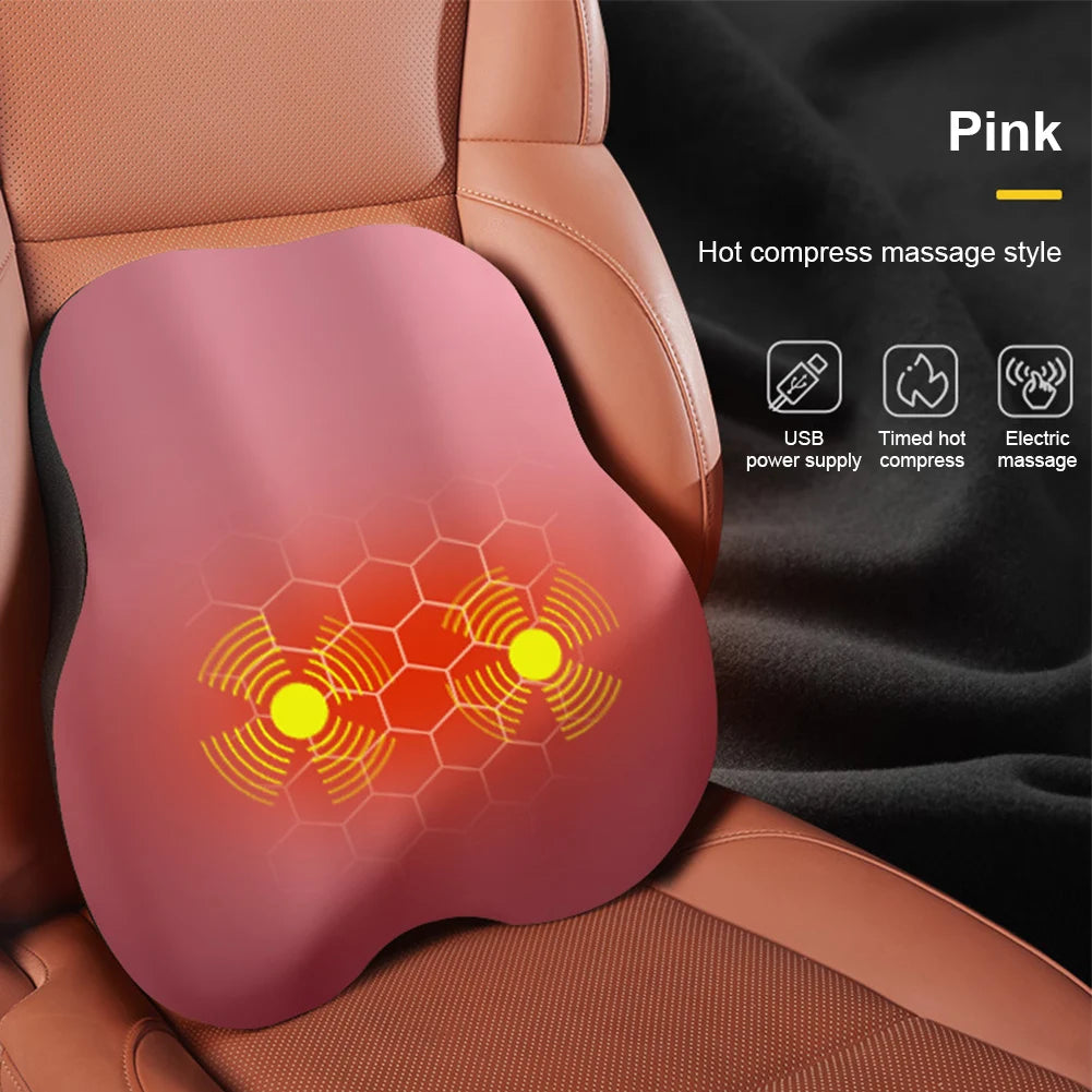 Electric Massage Chair Pad with Soothing Heat Therapy – Ideal for Home & Car