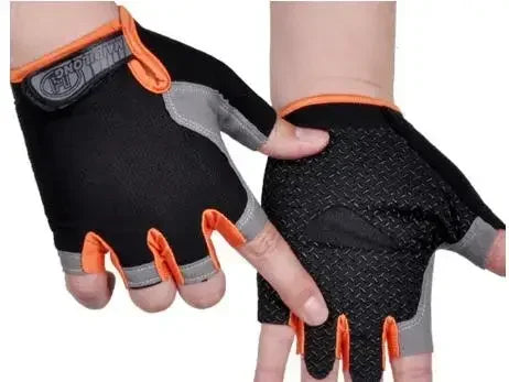 Gym Gloves Women Men Weightlifting Dumbbell Fitness Sport Training Exercise Gloves Non Slip Breathable Fingerless Cycling Gloves