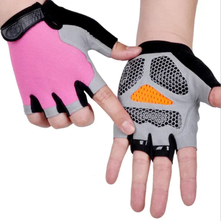 Gym Gloves Women Men Weightlifting Dumbbell Fitness Sport Training Exercise Gloves Non Slip Breathable Fingerless Cycling Gloves