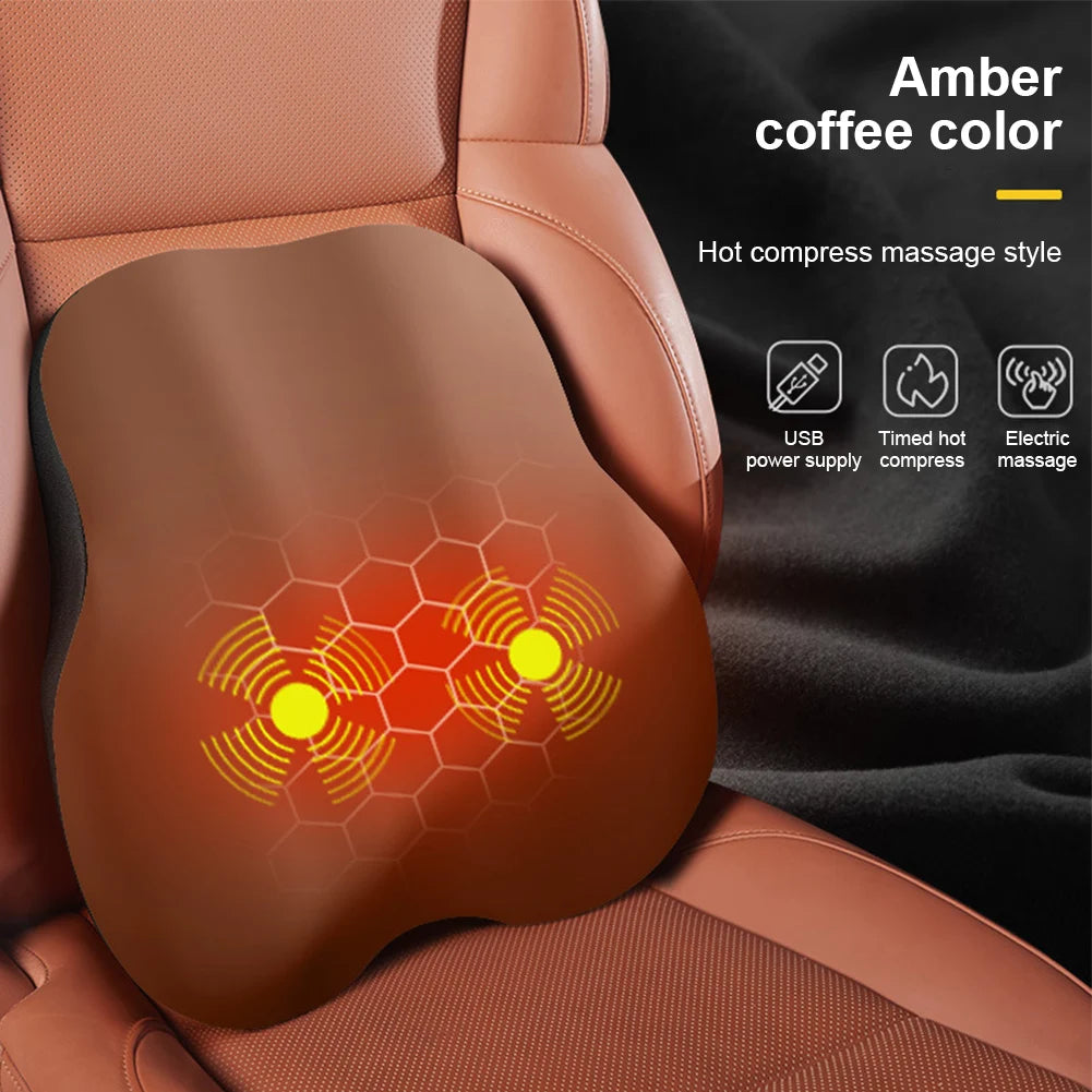 Electric Massage Chair Pad with Soothing Heat Therapy – Ideal for Home & Car