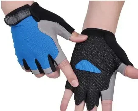 Gym Gloves Women Men Weightlifting Dumbbell Fitness Sport Training Exercise Gloves Non Slip Breathable Fingerless Cycling Gloves