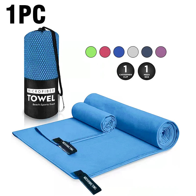 Quick-Drying Sports Towel 40x80/80x160CM Blue Grey Green Orange Swimming Gym Fitness Camping Running Beach Washcloth Towels