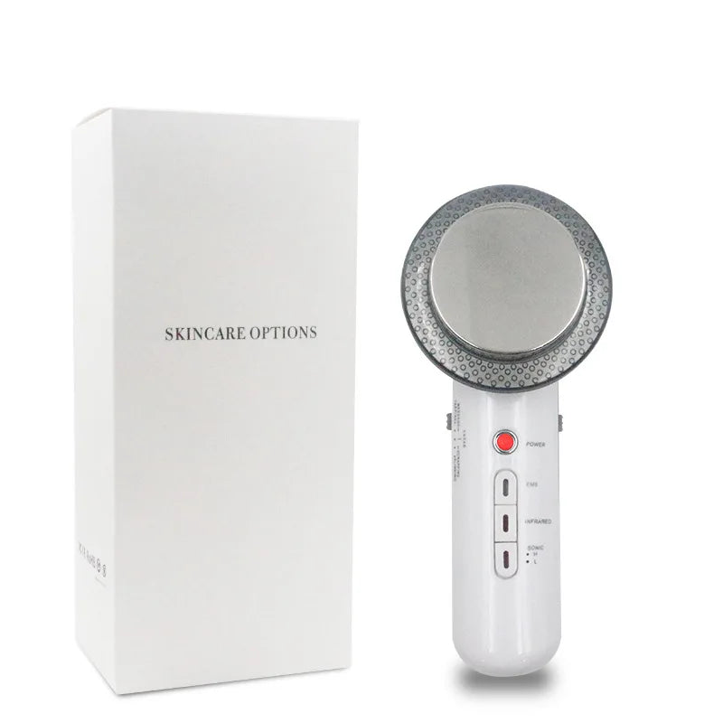 3 In 1 EMS Ultrasonic Cavitation Weight Lose Facial Lifting Body Slimming Massager Galvanic Infrared Lipo Fat Burner Machine