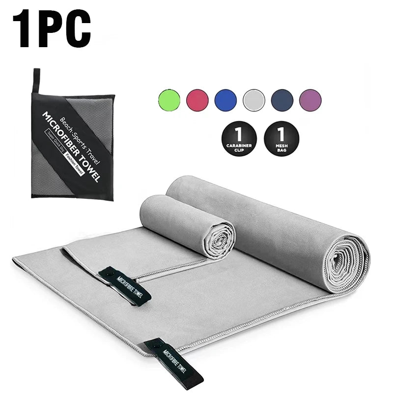 Quick-Drying Sports Towel 40x80/80x160CM Blue Grey Green Orange Swimming Gym Fitness Camping Running Beach Washcloth Towels