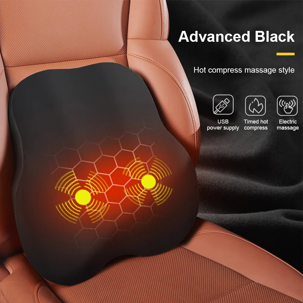 Electric Massage Chair Pad with Soothing Heat Therapy – Ideal for Home & Car