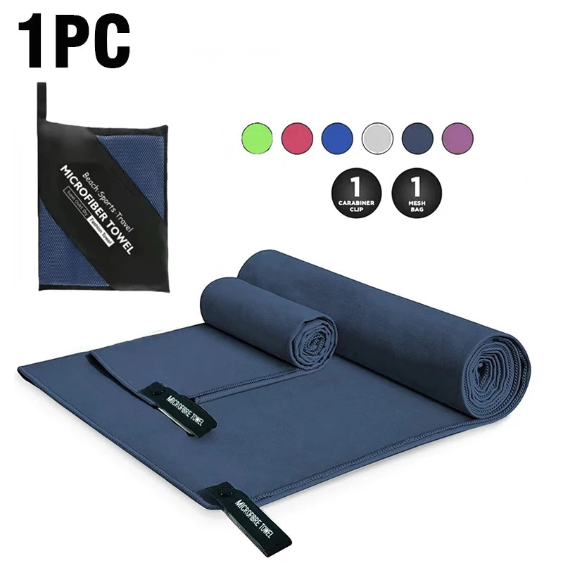 Quick-Drying Sports Towel 40x80/80x160CM Blue Grey Green Orange Swimming Gym Fitness Camping Running Beach Washcloth Towels