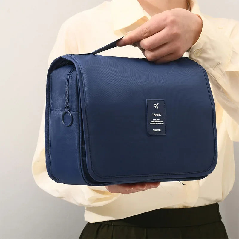 Travel Makeup Bag Waterproof Toiletries Organizer High Quality Women Neceser Bathroom Hook Wash Pouch Hook Makeup Storage Bag