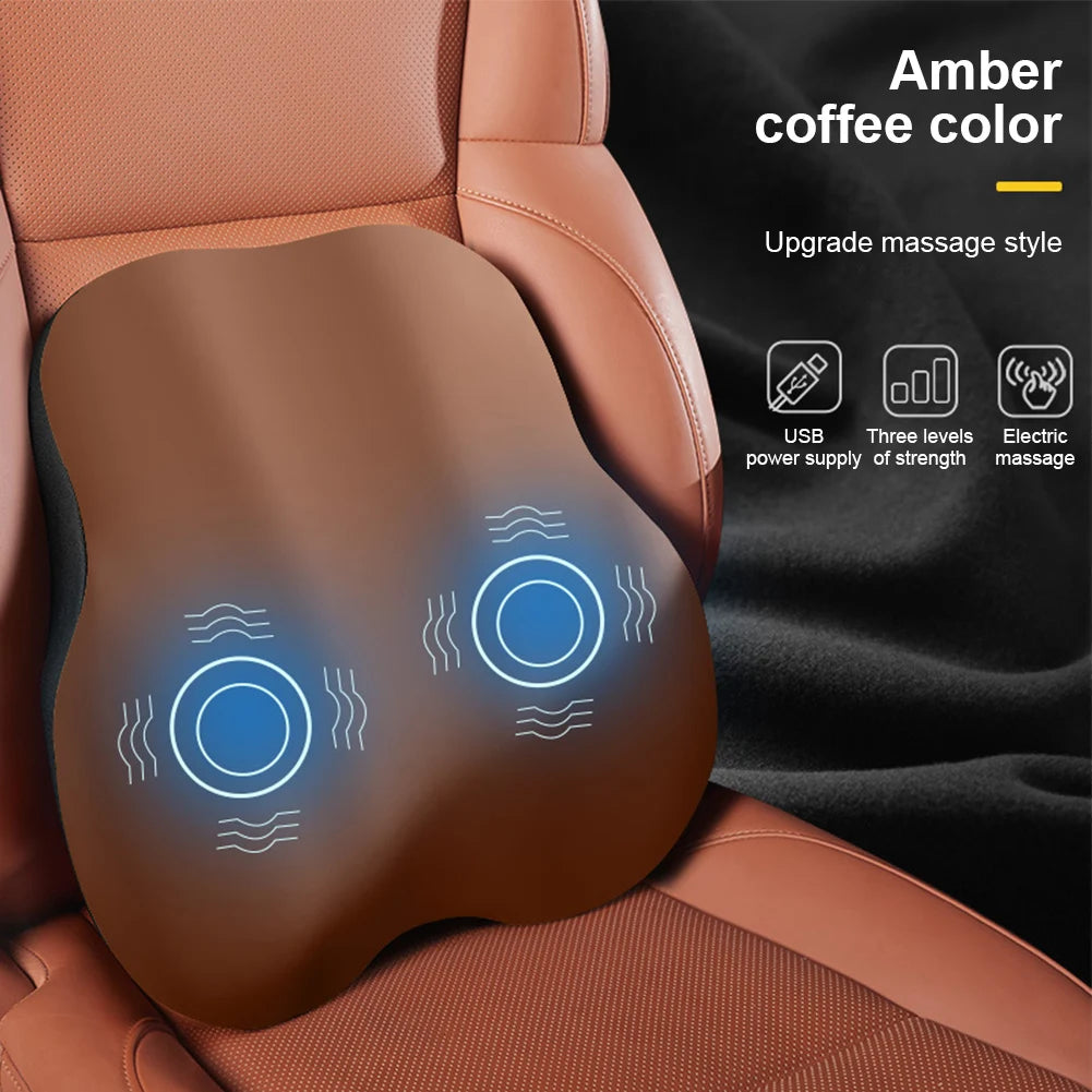 Electric Massage Chair Pad with Soothing Heat Therapy – Ideal for Home & Car