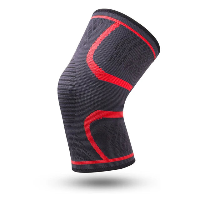 1 Pcs Compression Knee Support Sleeve Elastic Breathable Knee Pads Brace Springs Gym Sports Protector Basketball Volleyball Run