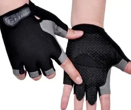 Gym Gloves Women Men Weightlifting Dumbbell Fitness Sport Training Exercise Gloves Non Slip Breathable Fingerless Cycling Gloves
