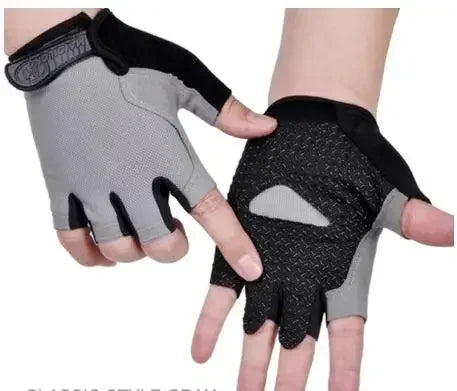 Gym Gloves Women Men Weightlifting Dumbbell Fitness Sport Training Exercise Gloves Non Slip Breathable Fingerless Cycling Gloves