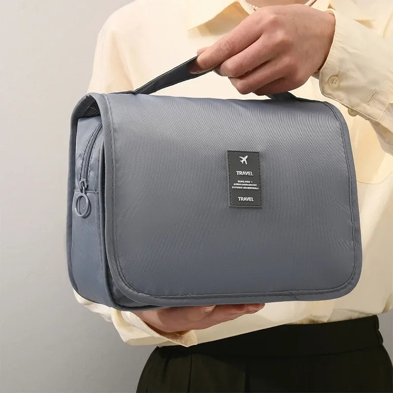 Travel Makeup Bag Waterproof Toiletries Organizer High Quality Women Neceser Bathroom Hook Wash Pouch Hook Makeup Storage Bag