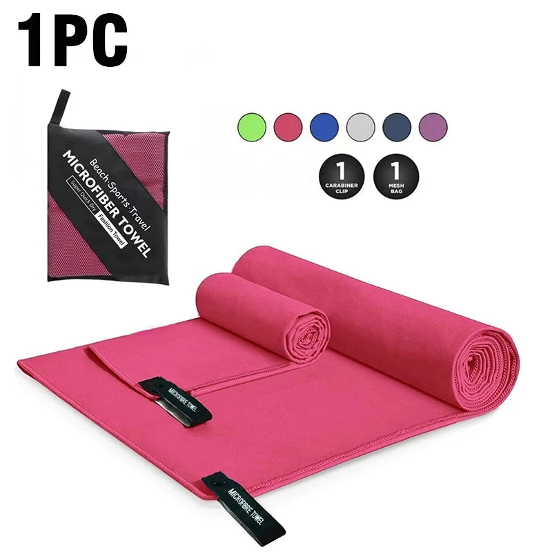 Quick-Drying Sports Towel 40x80/80x160CM Blue Grey Green Orange Swimming Gym Fitness Camping Running Beach Washcloth Towels
