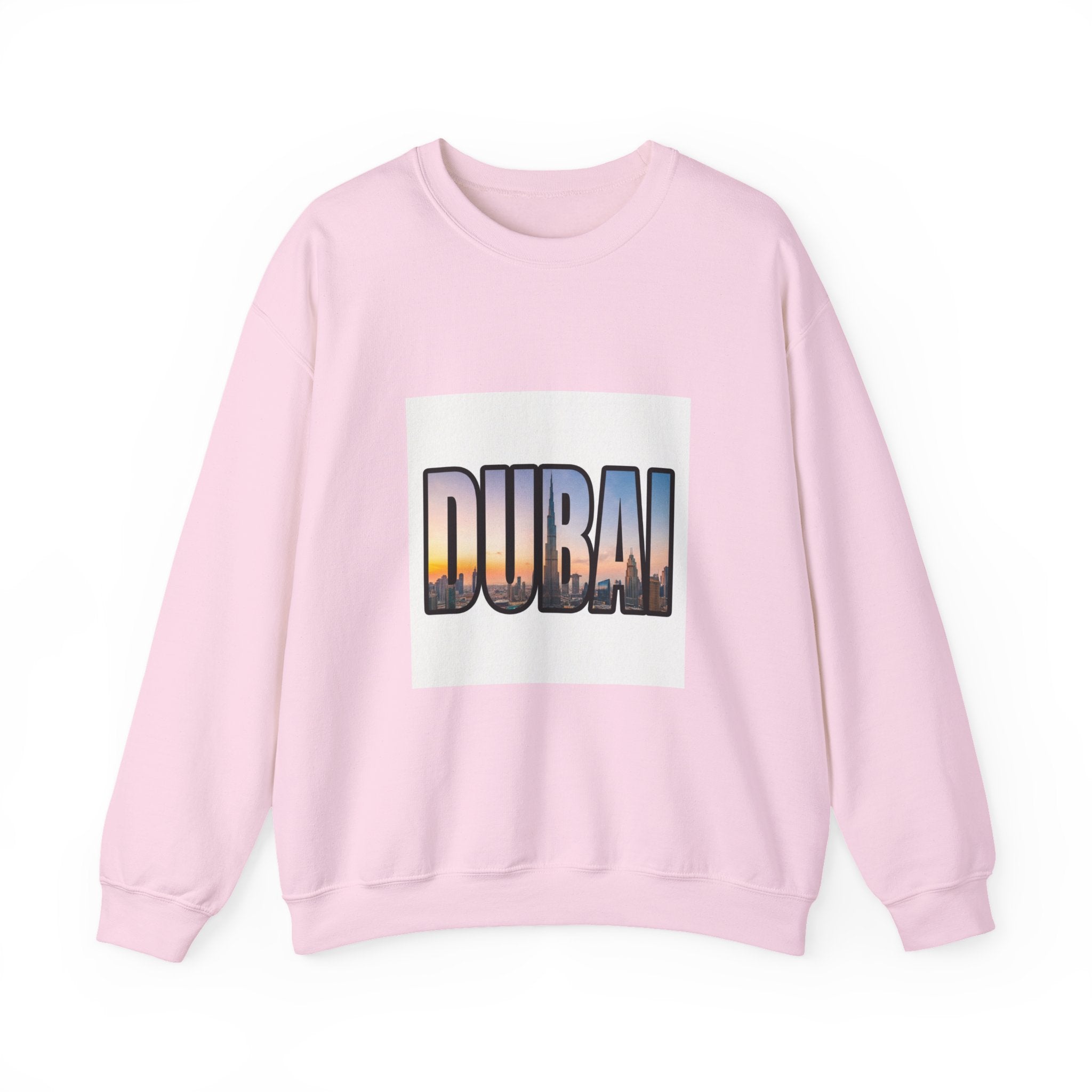 Dubai Skyline Crewneck Sweatshirt — Travel Graphic Sweatshirt