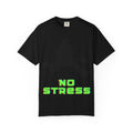 No Stress Guitar Tee — Retro Neon Music Graphic T-Shirt