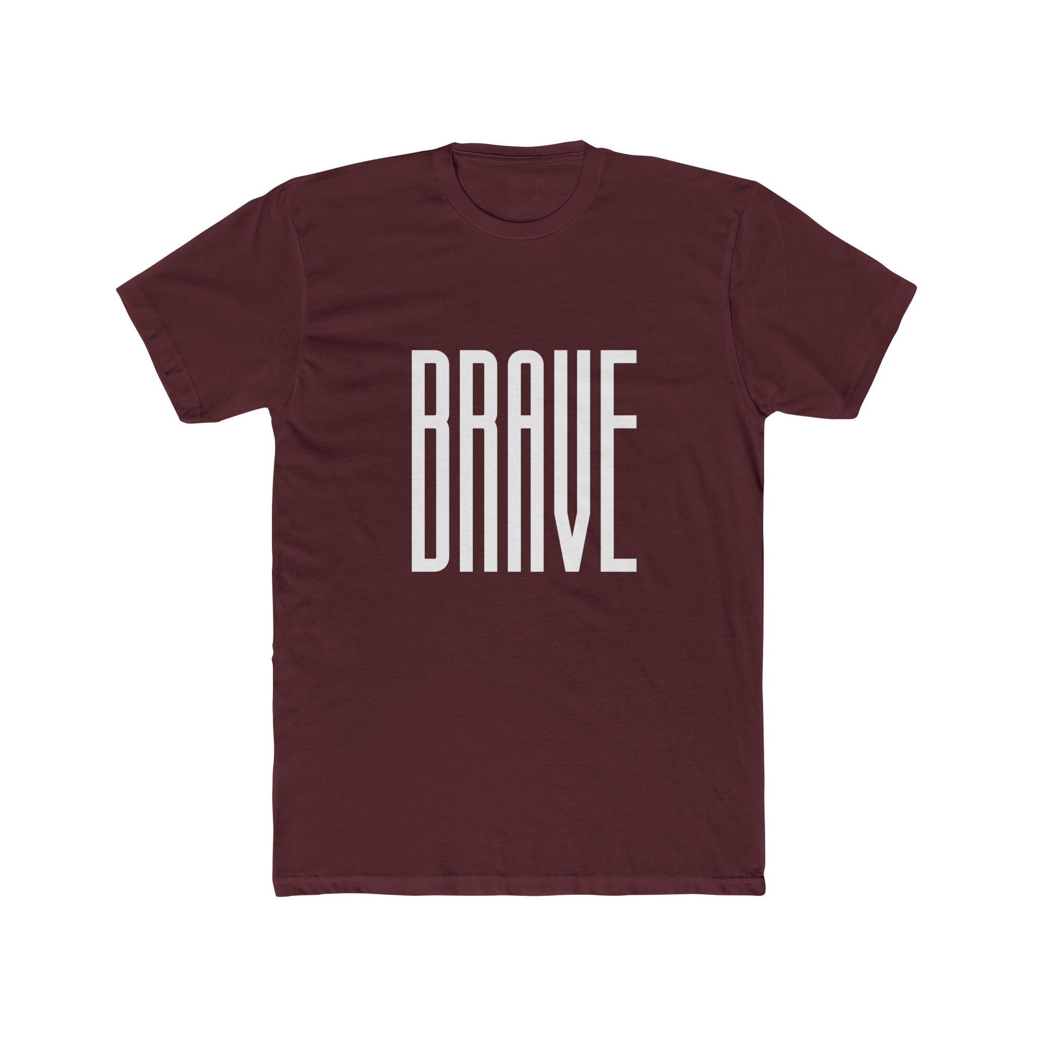 White Minimalist Crew Tee — Subtle Tone-on-Tone Design