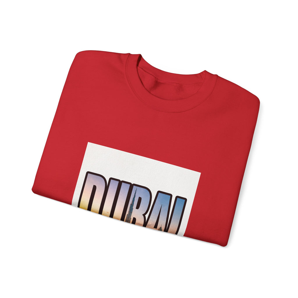 Dubai Skyline Crewneck Sweatshirt — Travel Graphic Sweatshirt