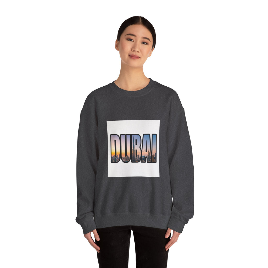 Dubai Skyline Crewneck Sweatshirt — Travel Graphic Sweatshirt