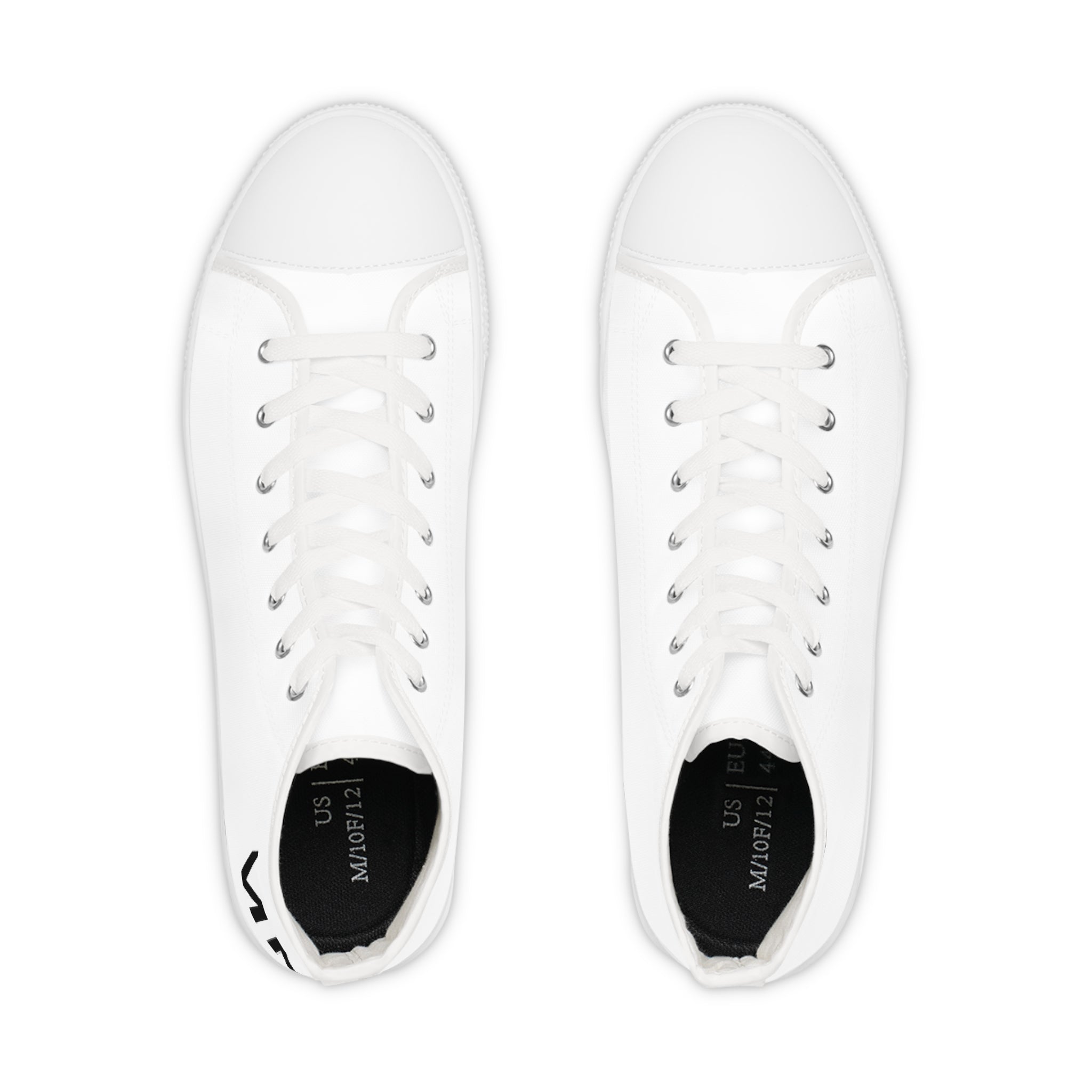 White High Top Sneakers — Classic Men’s Canvas Trainers