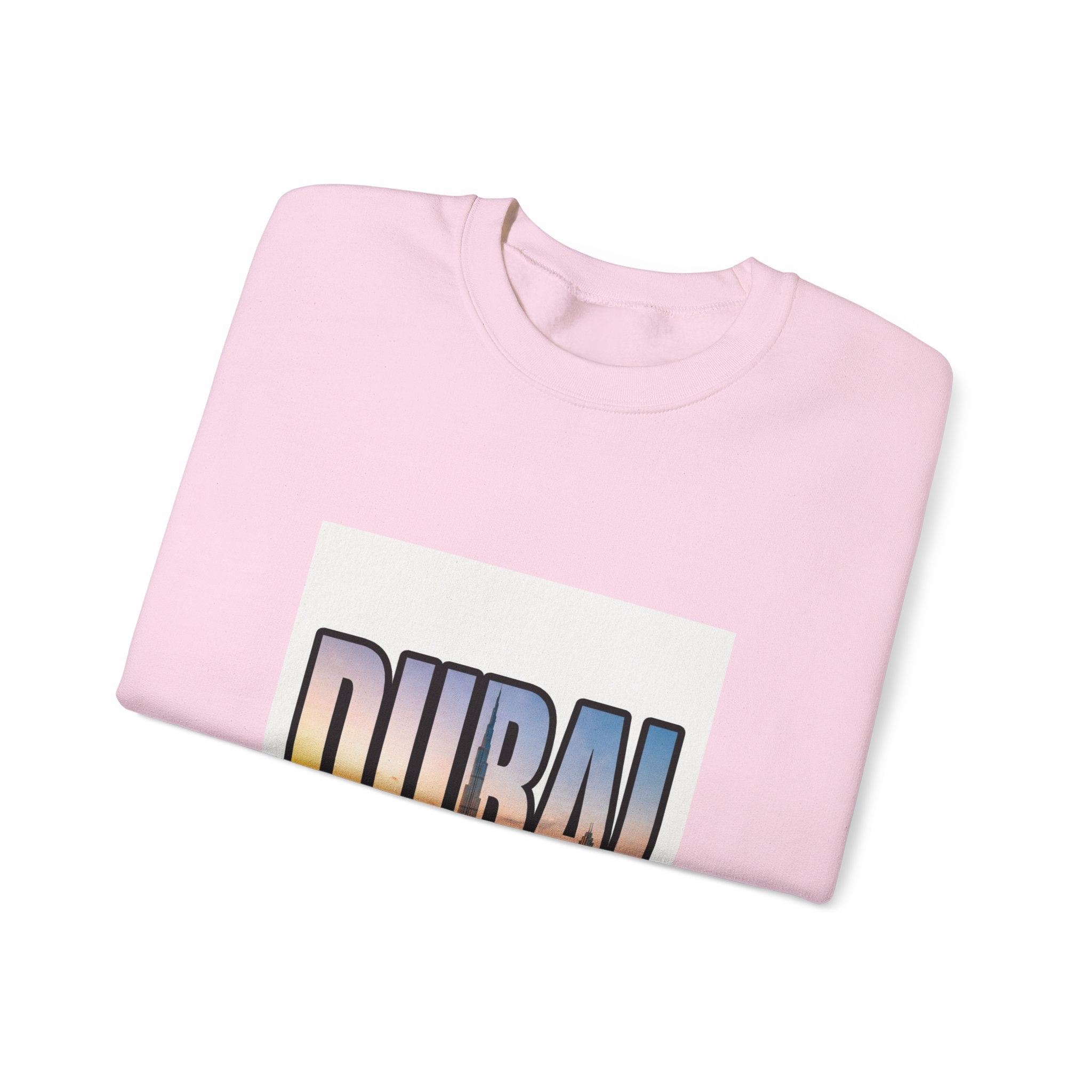 Dubai Skyline Crewneck Sweatshirt — Travel Graphic Sweatshirt
