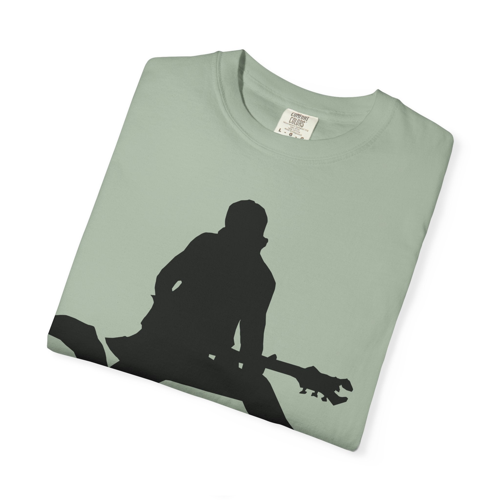 No Stress Guitar Tee — Retro Neon Music Graphic T-Shirt