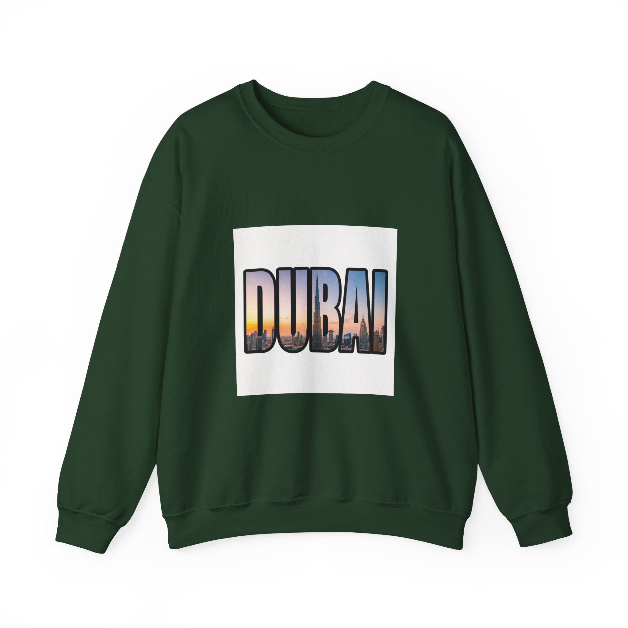Dubai Skyline Crewneck Sweatshirt — Travel Graphic Sweatshirt
