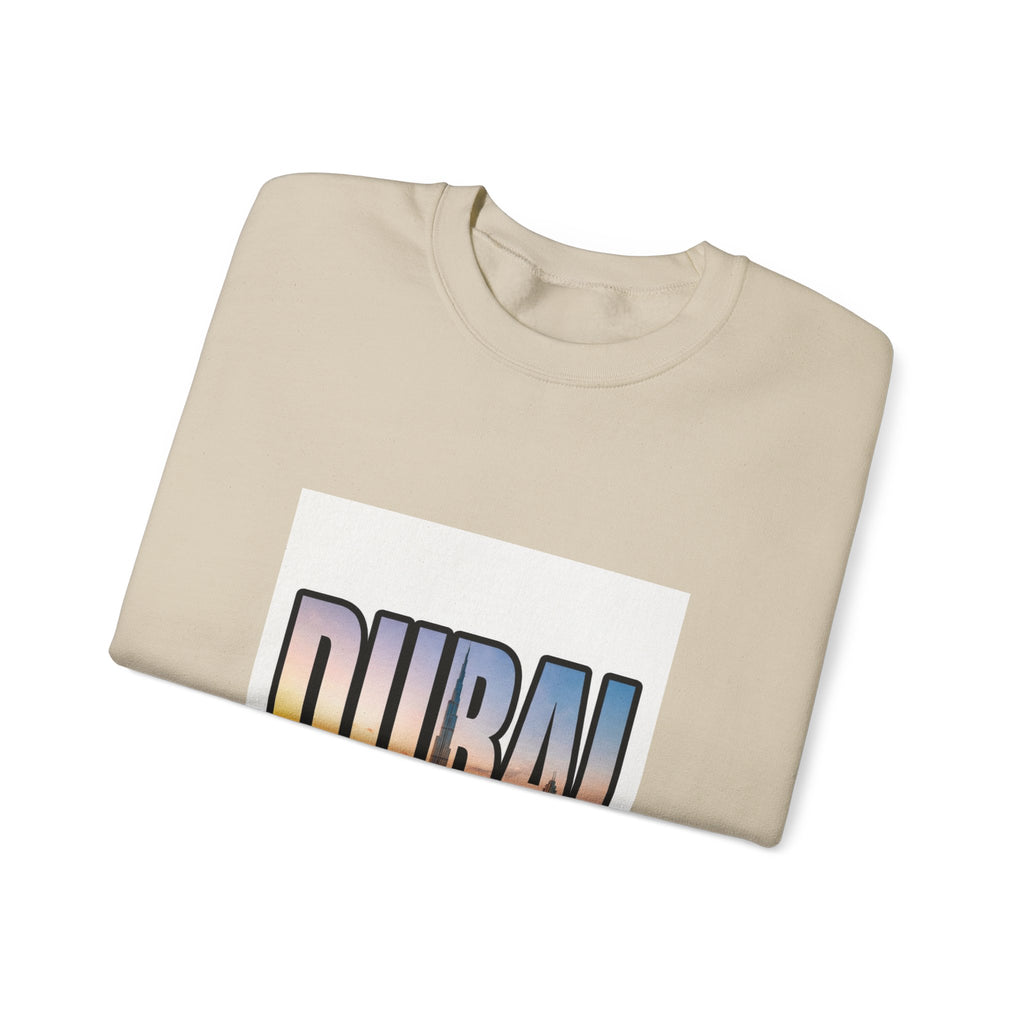 Dubai Skyline Crewneck Sweatshirt — Travel Graphic Sweatshirt