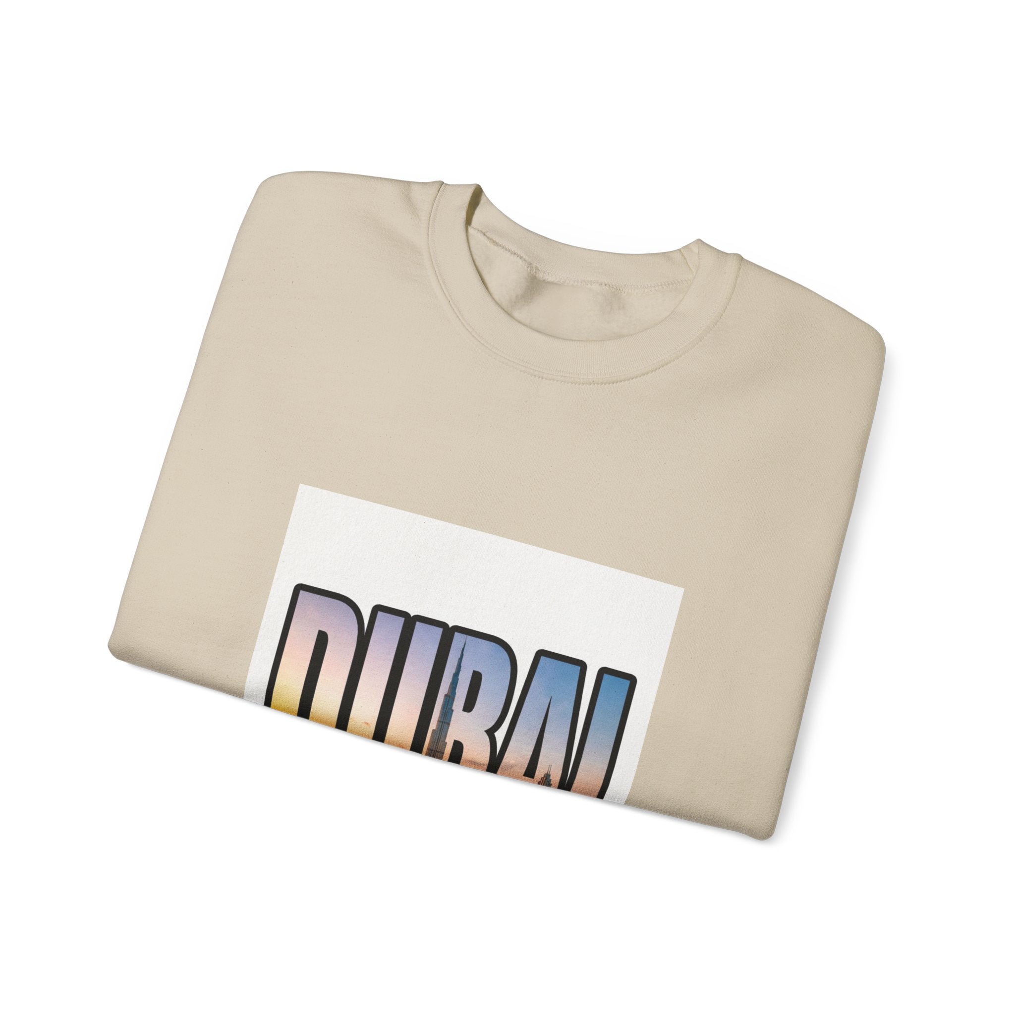Dubai Skyline Crewneck Sweatshirt — Travel Graphic Sweatshirt