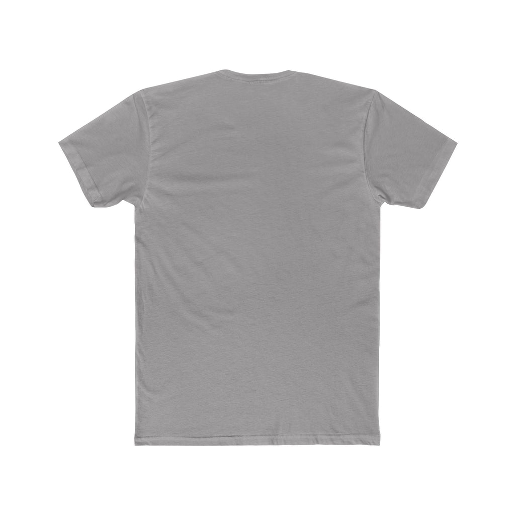 White Minimalist Crew Tee — Subtle Tone-on-Tone Design