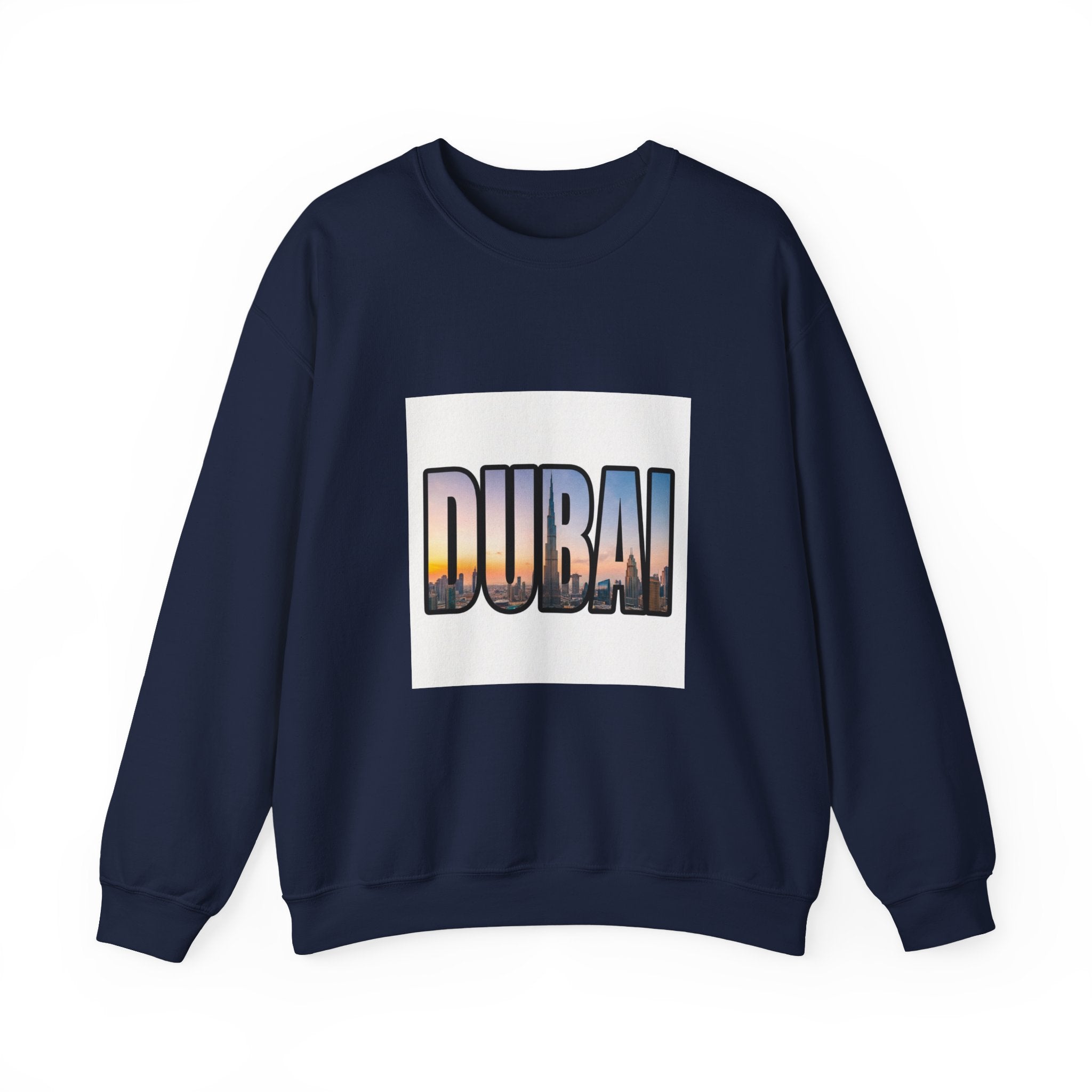 Dubai Skyline Crewneck Sweatshirt — Travel Graphic Sweatshirt
