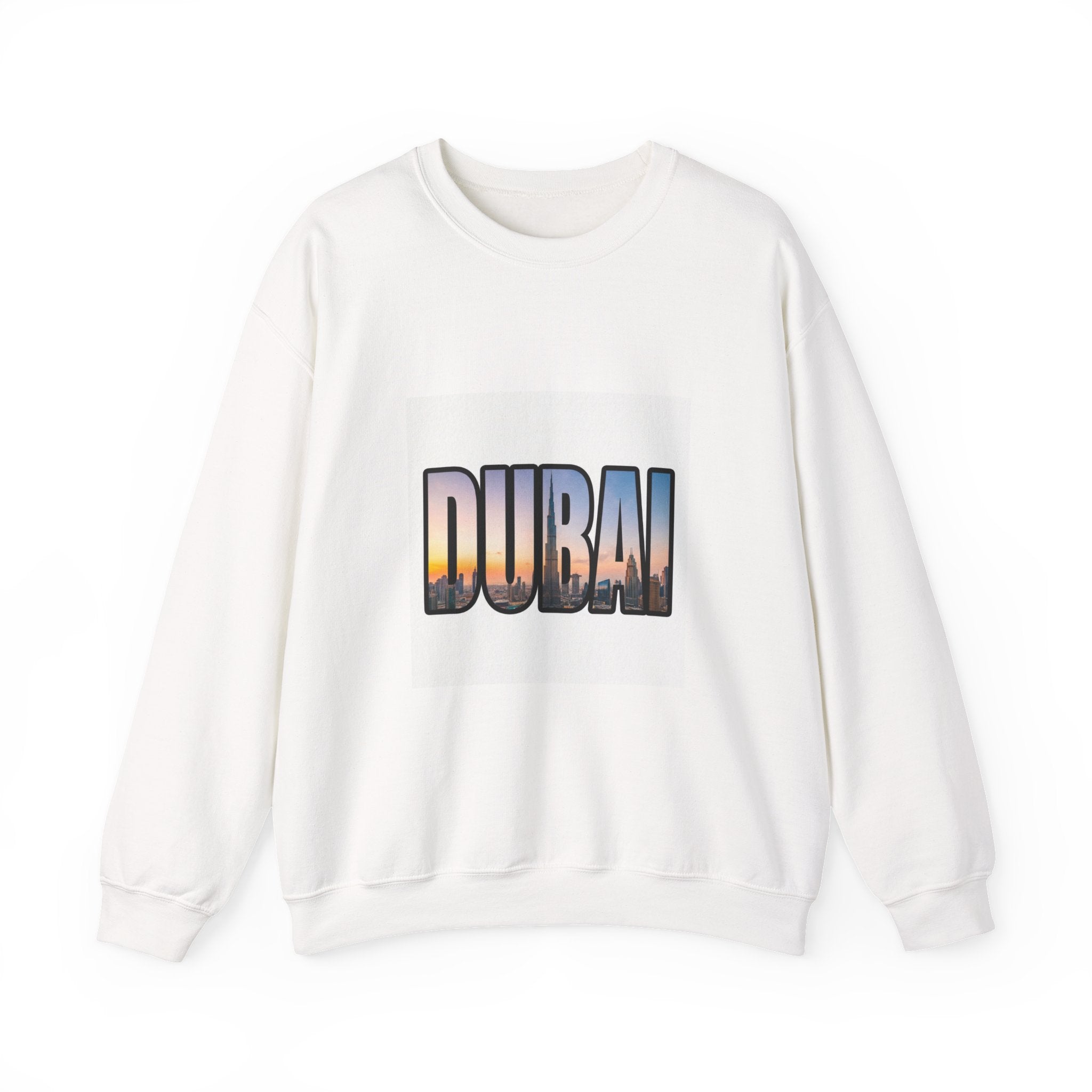 Dubai Skyline Crewneck Sweatshirt — Travel Graphic Sweatshirt