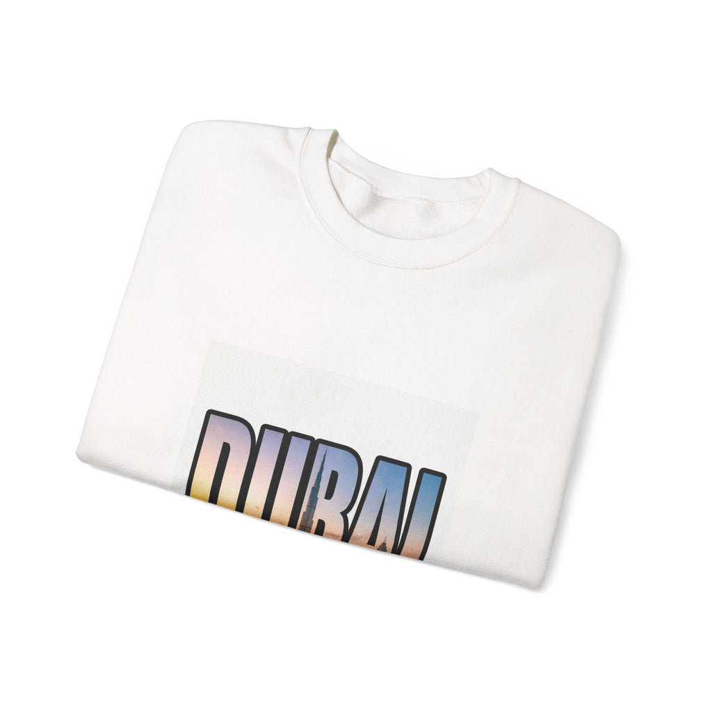 Dubai Skyline Crewneck Sweatshirt — Travel Graphic Sweatshirt